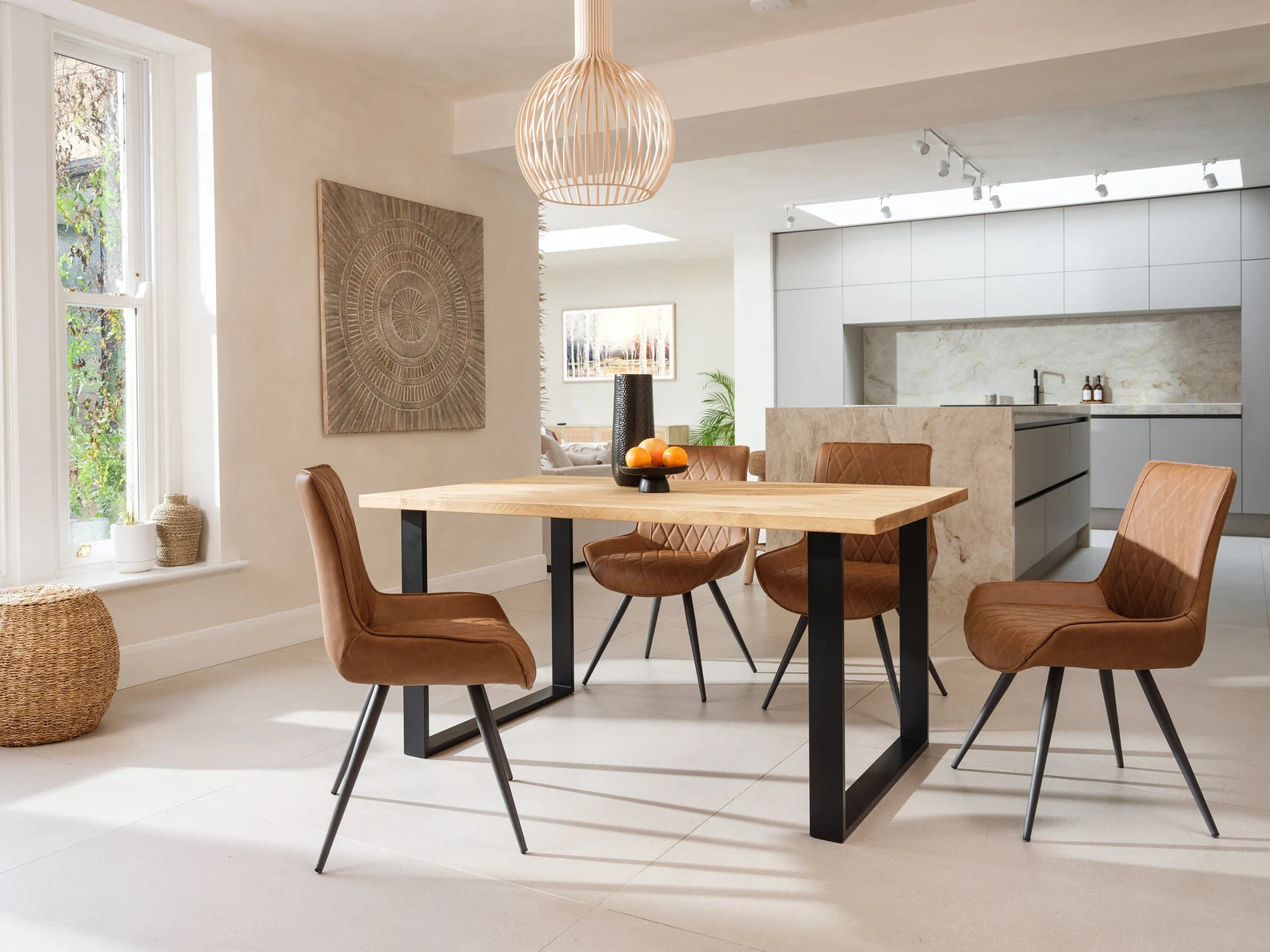 the foundry dining table oak square.
