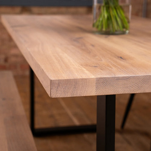 the foundry dining table oak square.