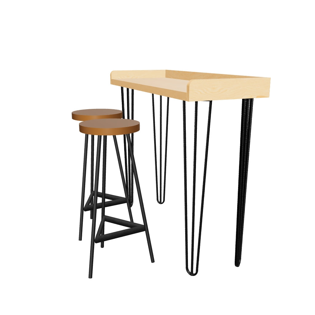 The Koyo Japandi Bar and Stools Set