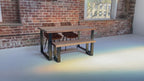 the foundry dining table and bench set oak square.