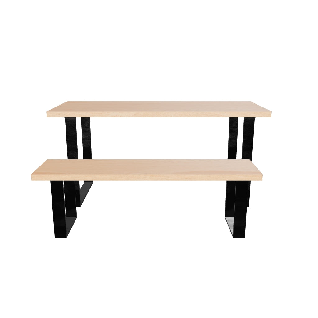the foundry dining table and bench set oak square.